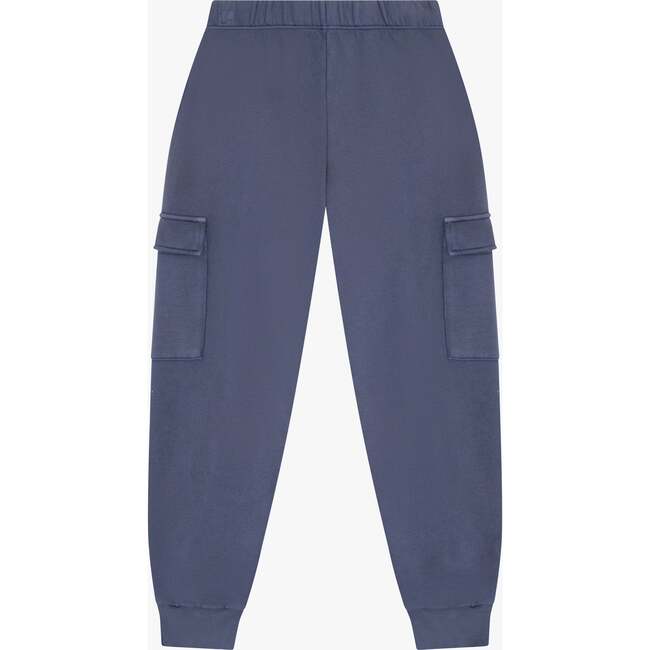 Tenly Cotton Fleece Cargo Jogger Pant, Blue