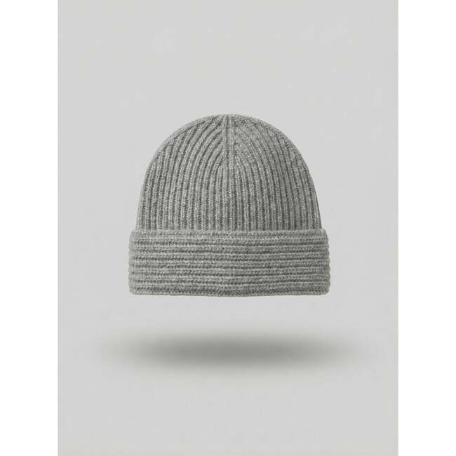 The Cocoon Cashmere Beanie, Heather Grey