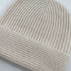The Cocoon Cashmere Beanie, Cream - Winter Hats - 3 - thumbnail