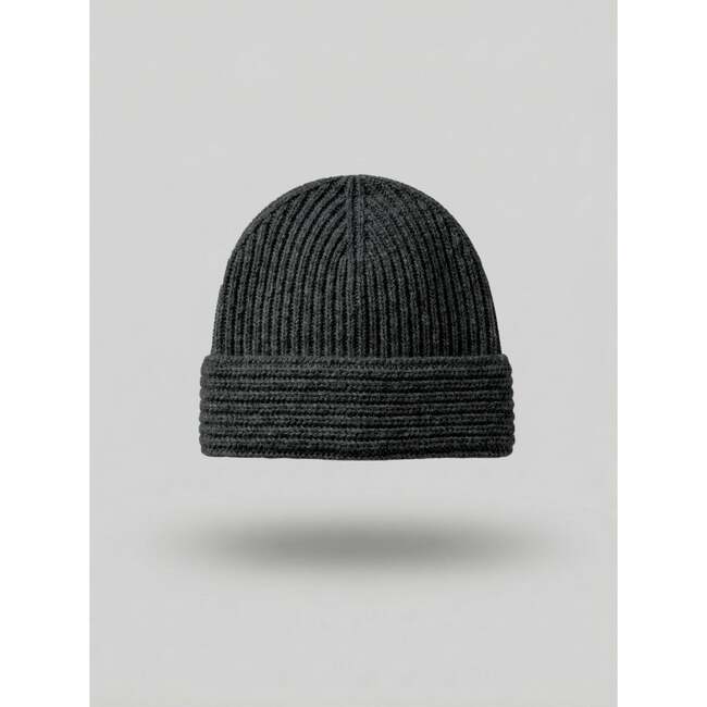 The Cocoon Cashmere Beanie, Heather Slate