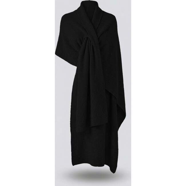 The Cocoon Cashmere Scarf, Black