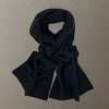 The Cocoon Cashmere Scarf, Black - Scarves - 2