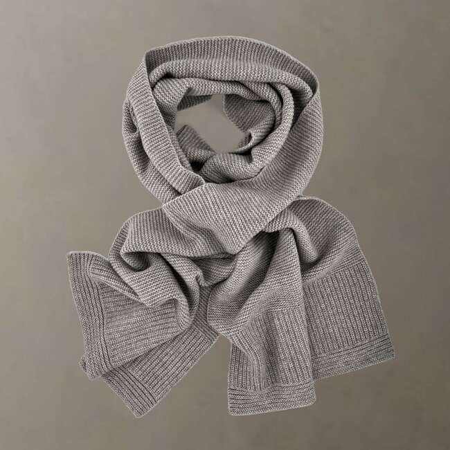 The Cocoon Cashmere Scarf, Heather Grey