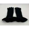 The Ruffle Cashmere Gloves, Black - Gloves - 2