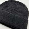 The Cocoon Cashmere Beanie, Heather Slate - Winter Hats - 3 - thumbnail