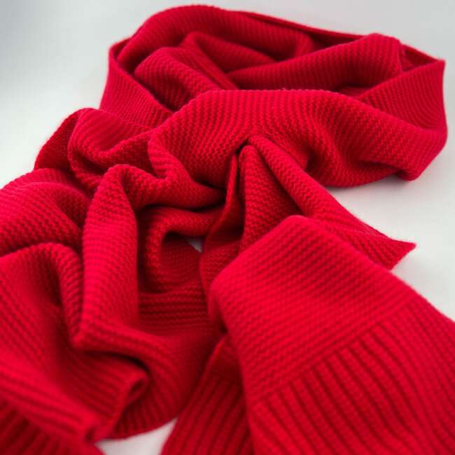 The Cocoon Cashmere Scarf, Tomato Red - Scarves - 3