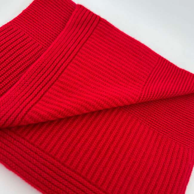 The Cocoon Cashmere Scarf, Tomato Red - Scarves - 4