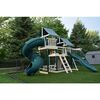 Premium Turbo Tube Slide for 7' Deck Height - Green - Outdoor Games - 3