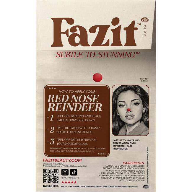 Red Nose Reindeer Makeup Patches - Makeup Kits & Beauty Sets - 3