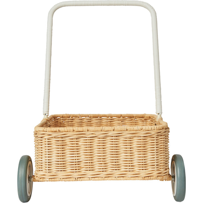 Rattan Wamble Walker, Straw - Push & Pull - 3