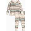 2 Piece Long Sleeve Jammie Set Fairisle - Pajamas - 1 - thumbnail