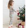 2 Piece Long Sleeve Jammie Set Basket / Cranberry - Pajamas - 2 - thumbnail