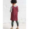 Alma Twill Jumper Dress Cranberry - Dresses - 2