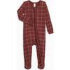 Peyton Zipper Sleeper Basket / Cranberry - Footie Pajamas - 1 - thumbnail