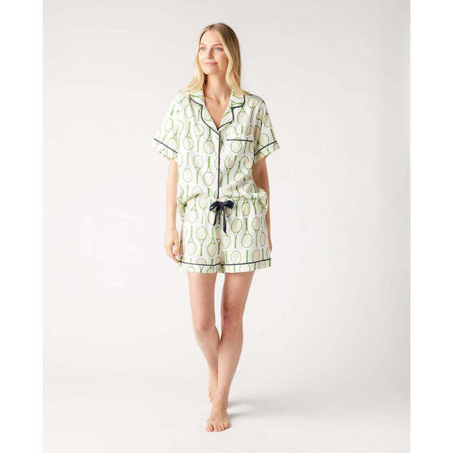 Womens Tennis Time Pajama Shorts Set