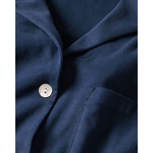 Olivia Wide Leg Pajama Set, Navy - Pajamas - 4