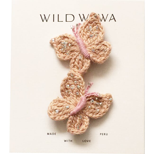 Crochet Clip Set, Butterfly