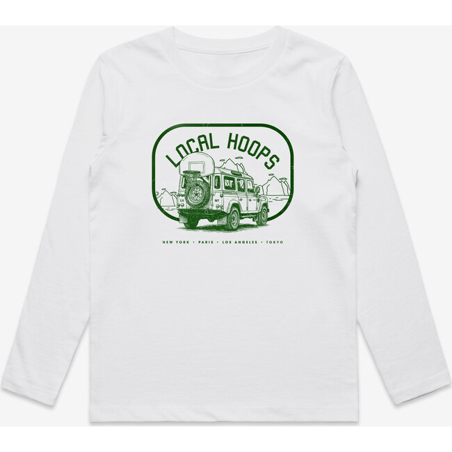 Kids The Explorer LS Tee White