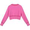 Big Kids Cardigan Sweater W/Bow, Pink Eyelash - Mixed Apparel Set - 7 - thumbnail