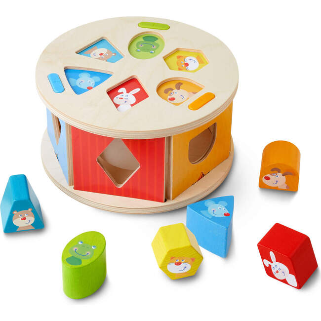 Wooden Shape Sorting Box Favorite Animals