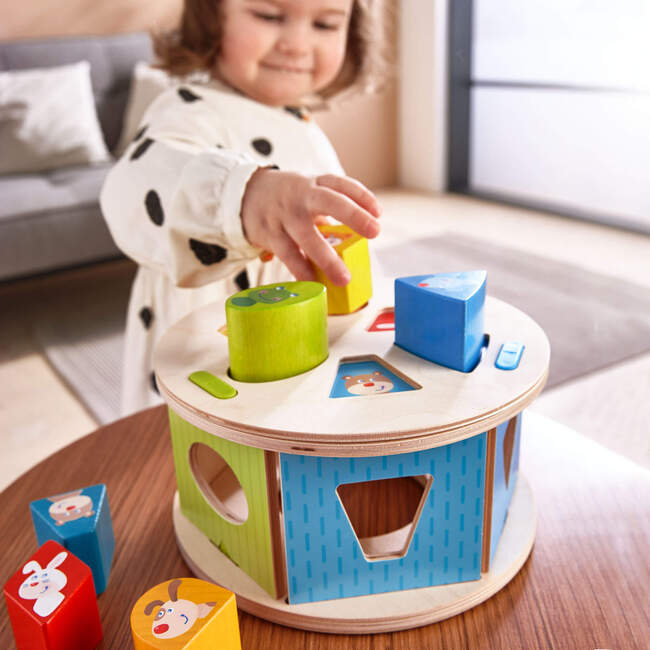 Wooden Shape Sorting Box Favorite Animals