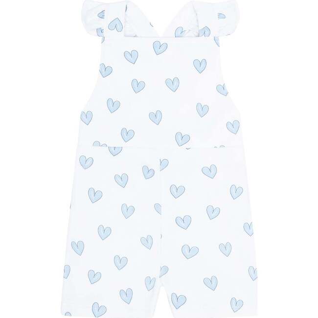 Blue Heart Print Romper