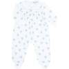 Blue Heart Print Smocked Footie - Footie Pajamas - 1 - thumbnail