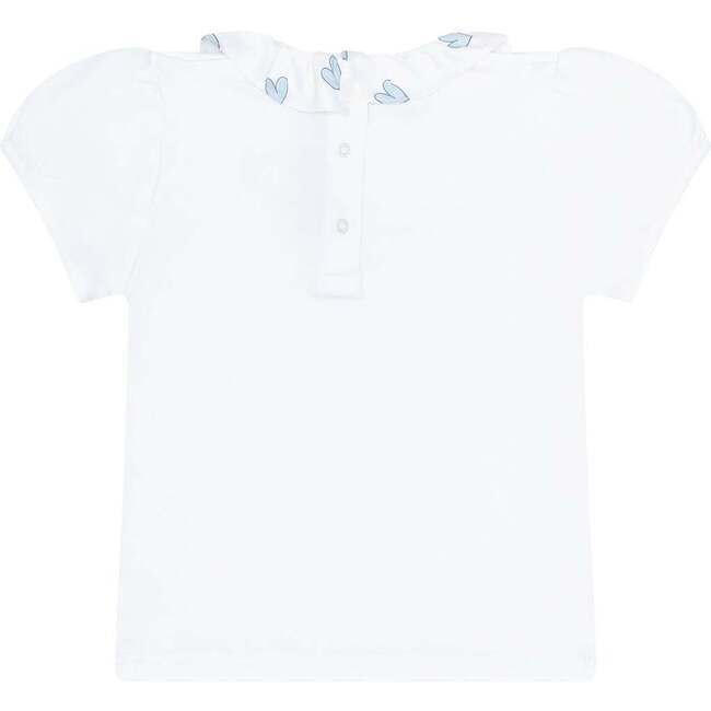 Blue Heart Print Tee - T-Shirts - 3