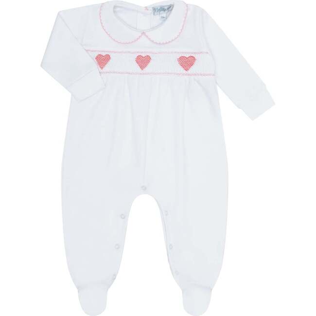 Heart Smocked Footie