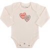 Long Sleeve Graphic Bodysuit, Candy Hearts - Onesies - 1 - thumbnail