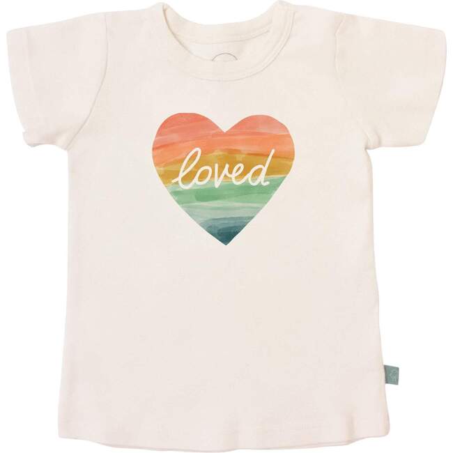 Graphic Tee, Loved Rainbow Heart
