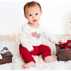 Long Sleeve Graphic Bodysuit, Candy Hearts - Onesies - 2