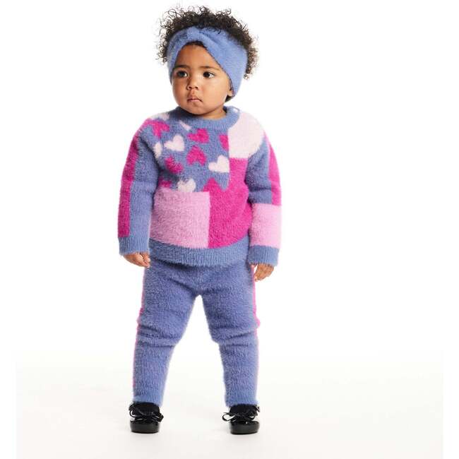 Infant Sweater & Legging Set, Pink Hearts
