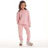 Kids Embossed Lounge Set, Pink Hearts - Mixed Apparel Set - 2 - thumbnail