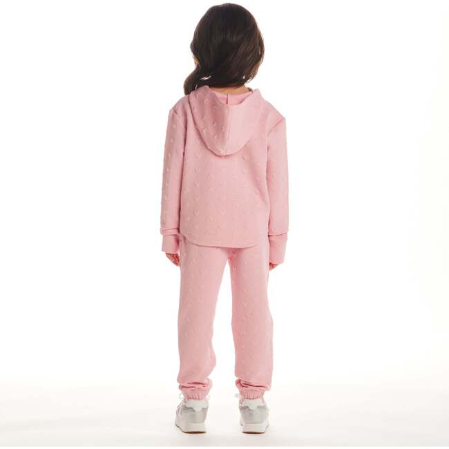 Kids Embossed Lounge Set, Pink Hearts - Mixed Apparel Set - 3