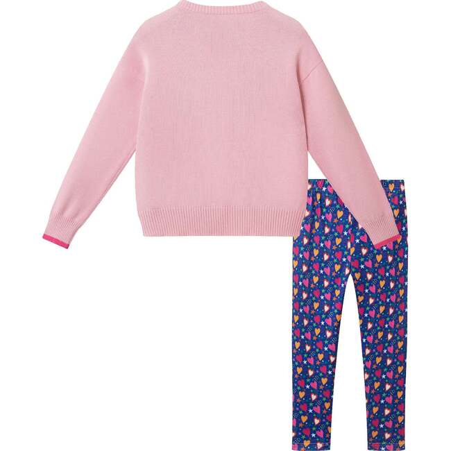 Kids Chenille Sweater & Legging Set, Hearts & Stars - Mixed Apparel Set - 3