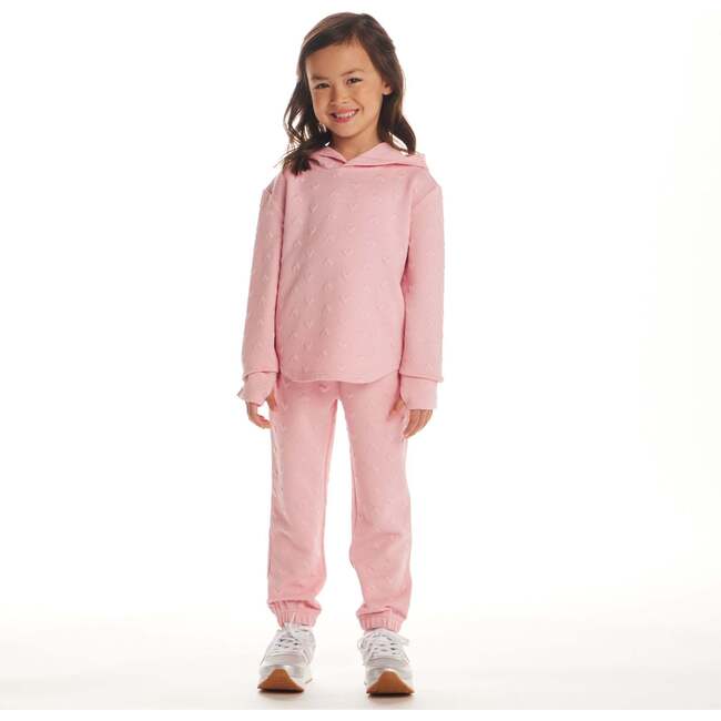 Kids Embossed Lounge Set, Pink Hearts - Mixed Apparel Set - 7