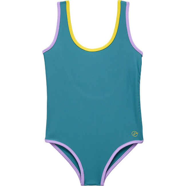 Pam One Piece Swimsuit, Teal - One Pieces - 1