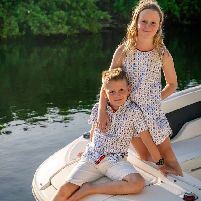 Shift Dress, Anchors Aweigh