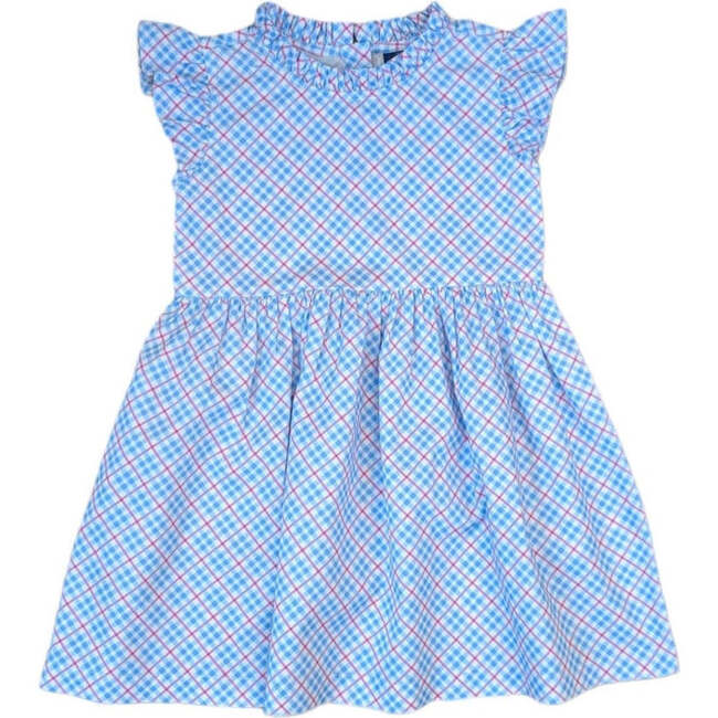 Pastel Plaid Ruffle Dress