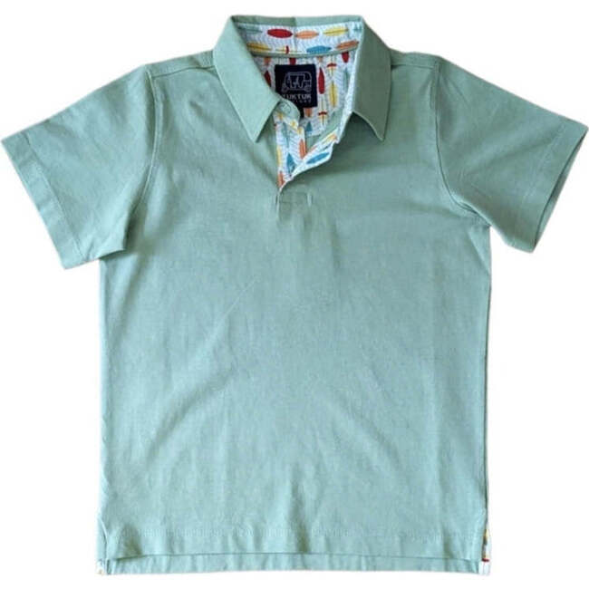 Green Polo with Surgs Up! Trim