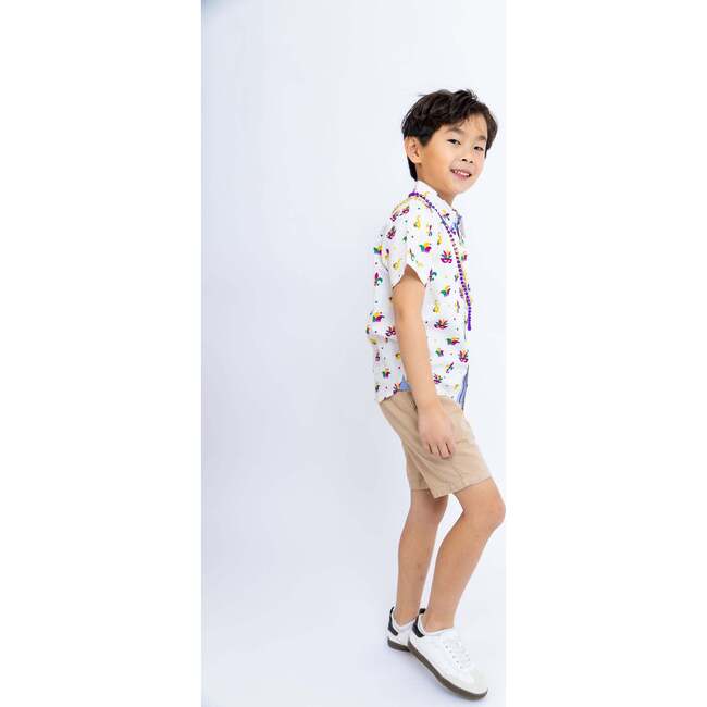 Mardi Gras Medley Shirt Short Sleeves - Button Downs - 3