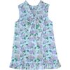 Hydrangeas Shift Dress with Back Bow - Dresses - 1 - thumbnail