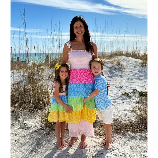 Smock Bodice Tiered Dress - Dresses - 4