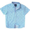 Geometric Print Shirt in Short Sleeves - Button Downs - 1 - thumbnail