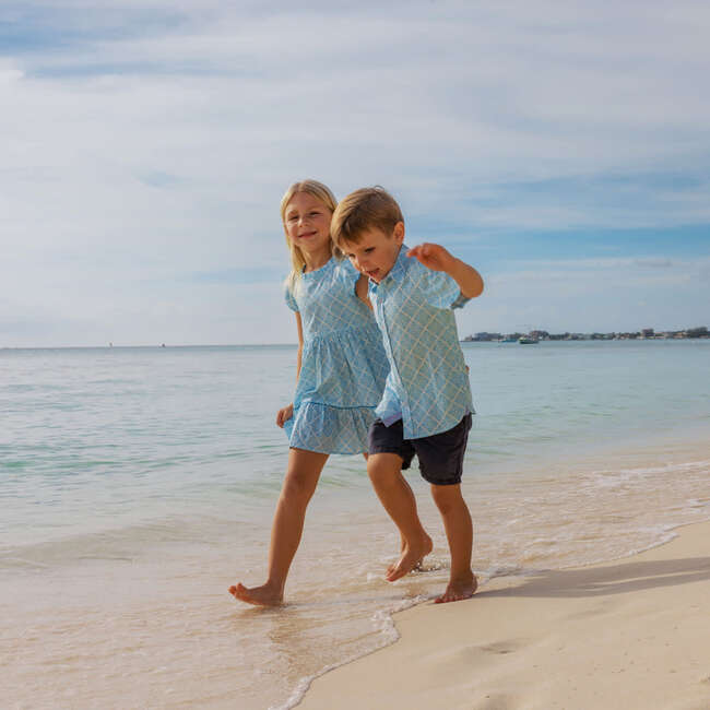 Geometric Print Shirt in Short Sleeves - Button Downs - 3