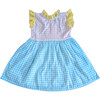 Gingham Checked Sleeveless Ruffle Dress, Multicolors - Dresses - 1 - thumbnail