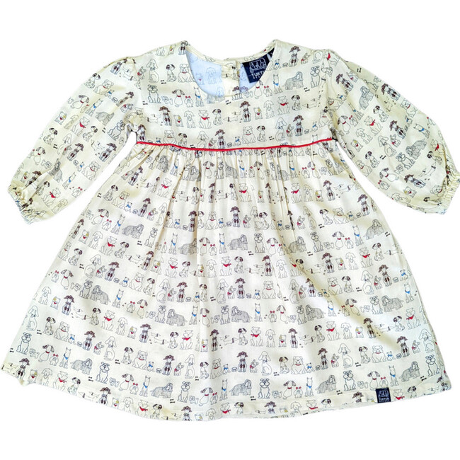 Empire Waist Dress, Pooches/ Beige