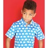 Erawan Elephants Short Sleeve Shirt, Turquoise - Shirts - 3 - thumbnail