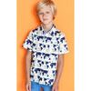 Short Sleeve Globe Trotter, White - Shirts - 2 - thumbnail